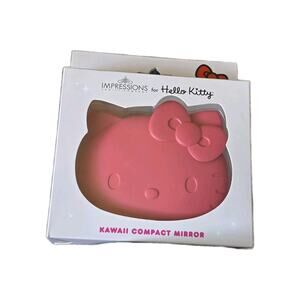 Impressions Hello Kitty Kawaii LED Compact Mirror Matte Red BRAND NEW!